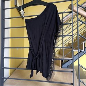 One shoulder, Sequin Detail Top